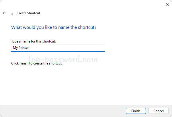 Hoe maak je een printer snelkoppeling op Windows 11/10 bureaublad