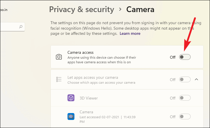 Como ativar ou desativar a câmera no Windows 11
