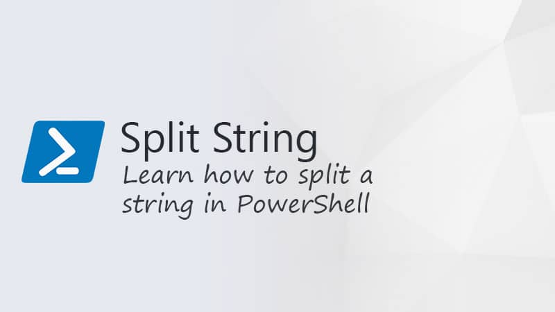 Como dividir uma string no PowerShell