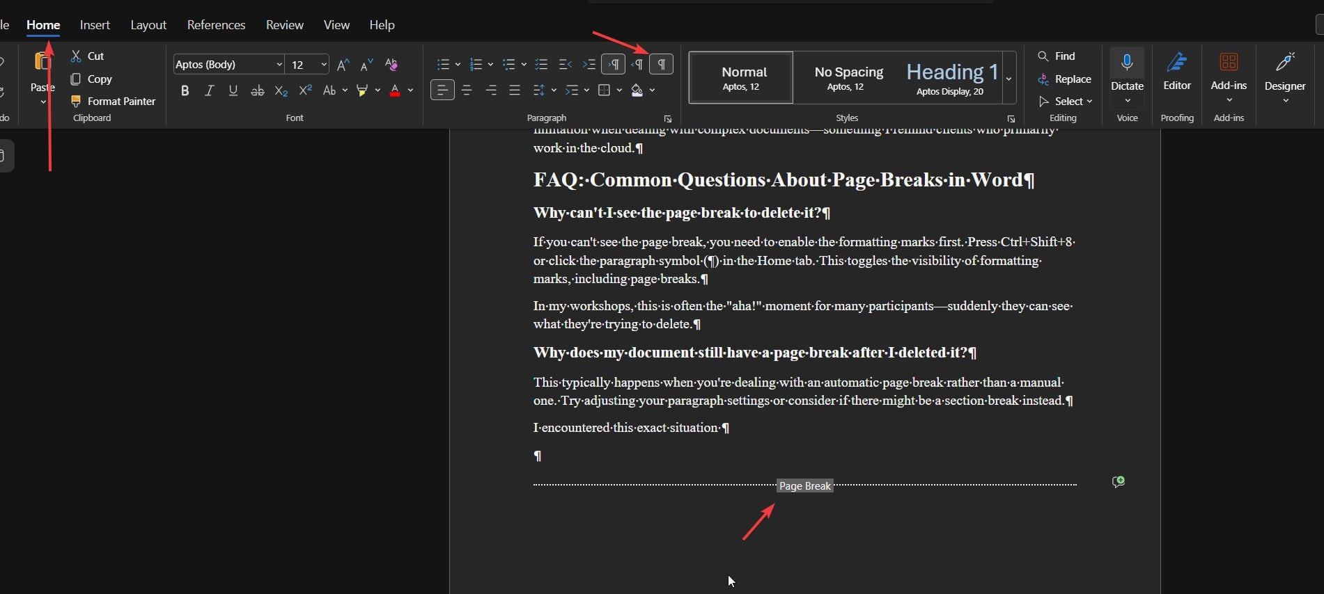 Como excluir quebras de página no Microsoft Word - Tiempo de Frikis