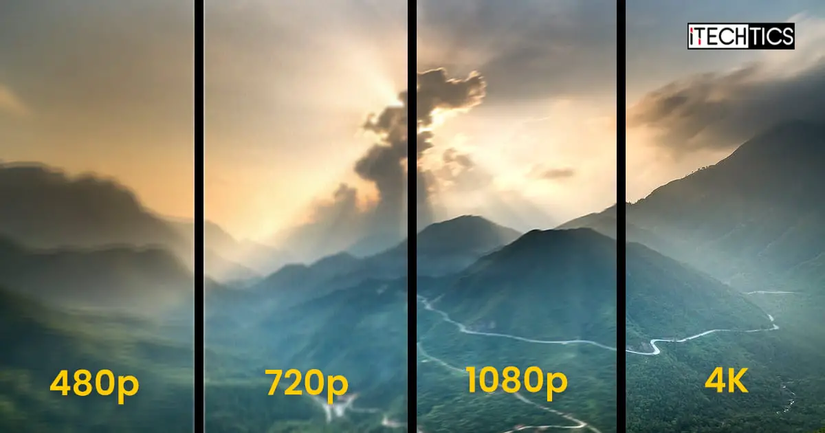 Diferença entre resoluções 480p, 720p, 1080p, 1440p, 2K, 4K e 8K