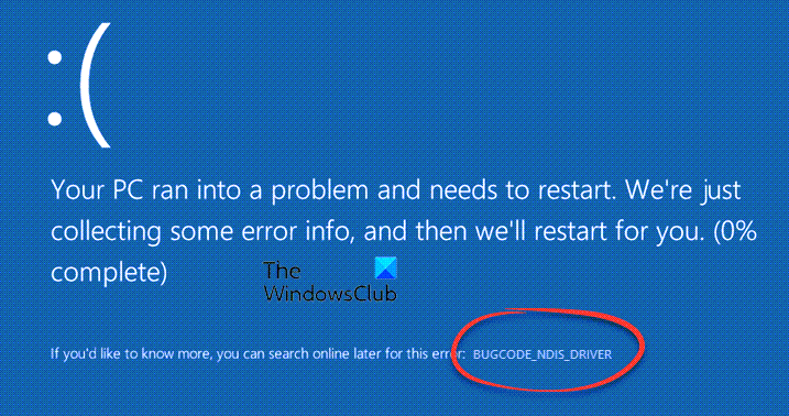 Begcode Beg Corrigir erro BSOD com falha do ndis.sys BUGCODE_NDIS_DRIVER no ...