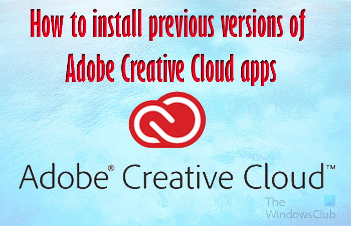 Como instalar versões anteriores de aplicativos Adobe Creative Cloud ...