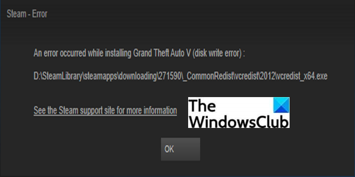 Writing Window Steam Cum să remediați eroarea de scriere pe disc pe Steam în Windows 11/10