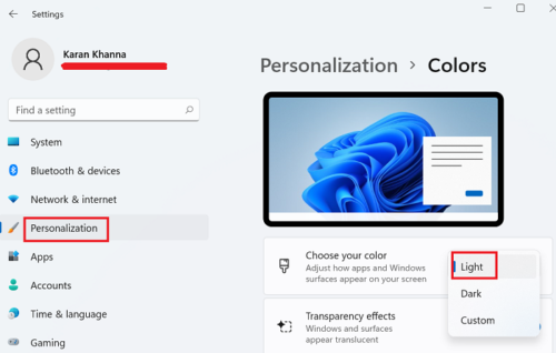 Hur man aktiverar mörkt läge i Windows 11 - Tiempo de Frikis