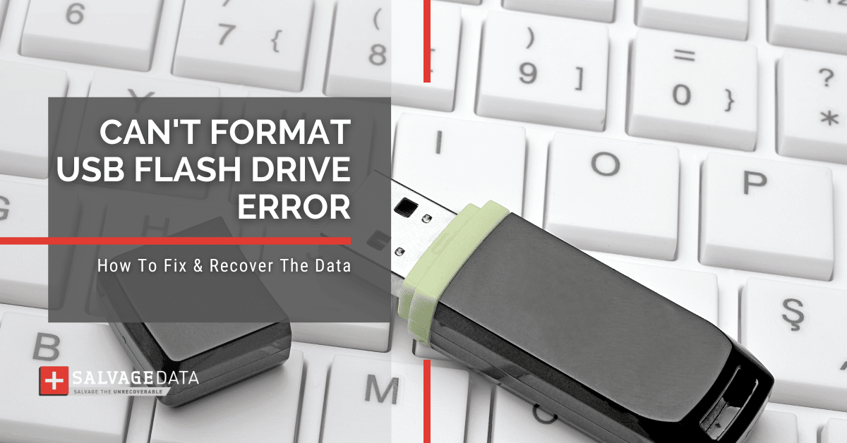 No se puede formatear la unidad flash USB: cómo corregir este error