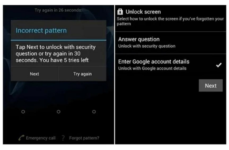 Como desbloquear o telefone ou tablet Samsung A32 via conta do Google