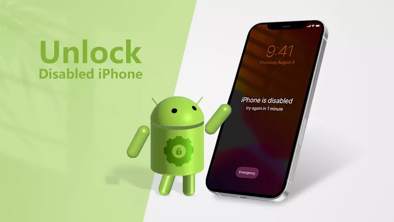 Como desbloquear um iPhone desativado com telefone Android