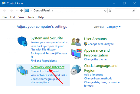 Odstranění uložené sítě Wi-Fi absolutně na Windows 10