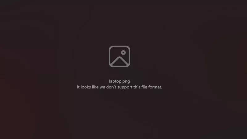 Kan du ikke åbne PNG 