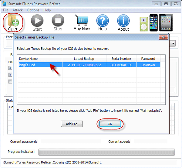 Elfelejtette az iPad biztonsági mentési jelszavát