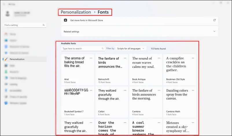 Cómo cambiar la fuente del sistema predeterminada en Windows 11