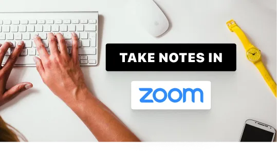 Come prendere appunti in zoom