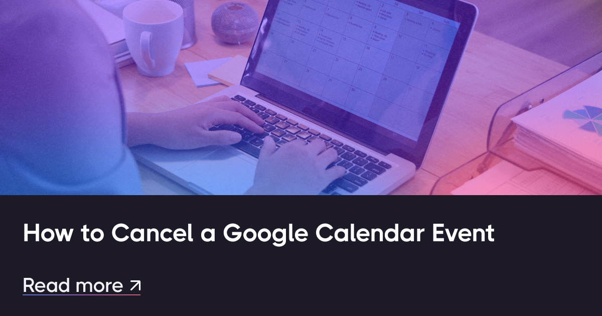 Come annullare un evento di calendario di Google
