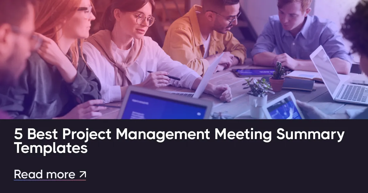 5 найкращих шаблонів з зустрічі проектів