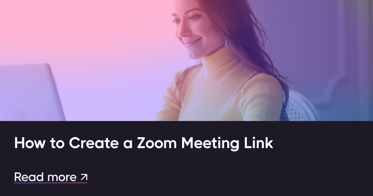 Cómo crear un enlace de reunión de zoom