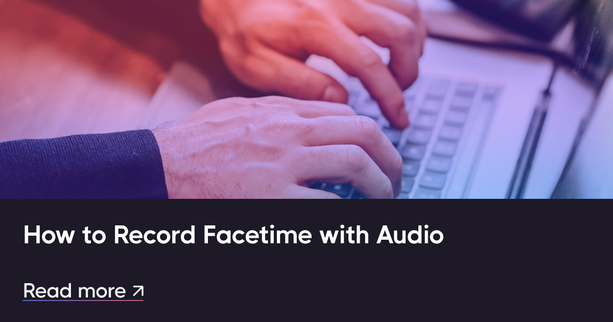 Como gravar o FaceTime com áudio