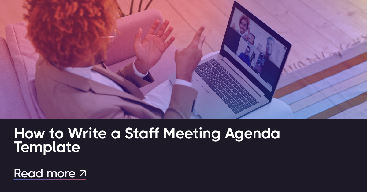 Cómo escribir una plantilla de agenda de reuniones de personal en Word y Google Docs