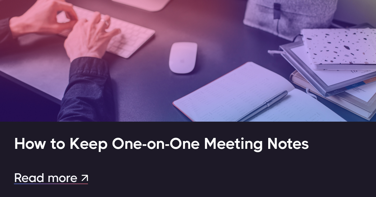 So halten Sie Einzelversammlungsnotizen (Google Docs-Vorlagen).