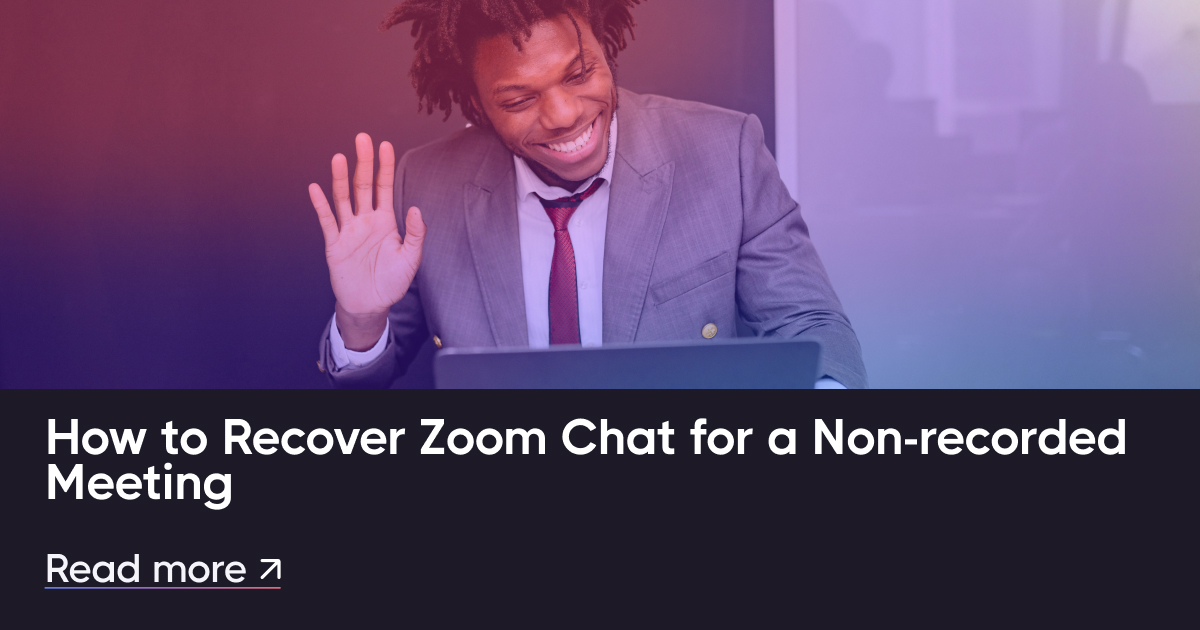 Cum se recuperează chatul cu zoom pentru o întâlnire necorensiată