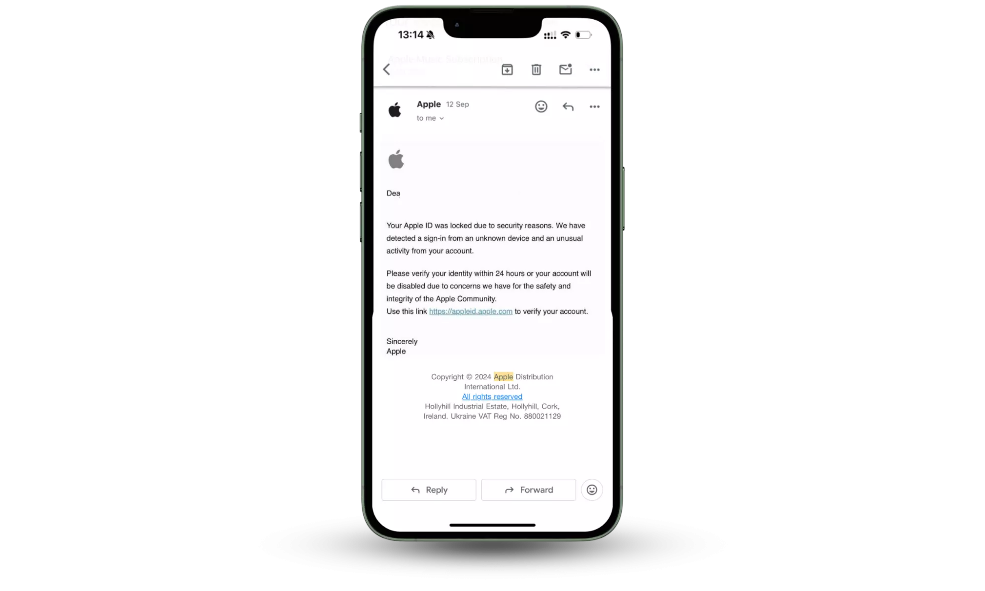 Falešné podvody s jablkem