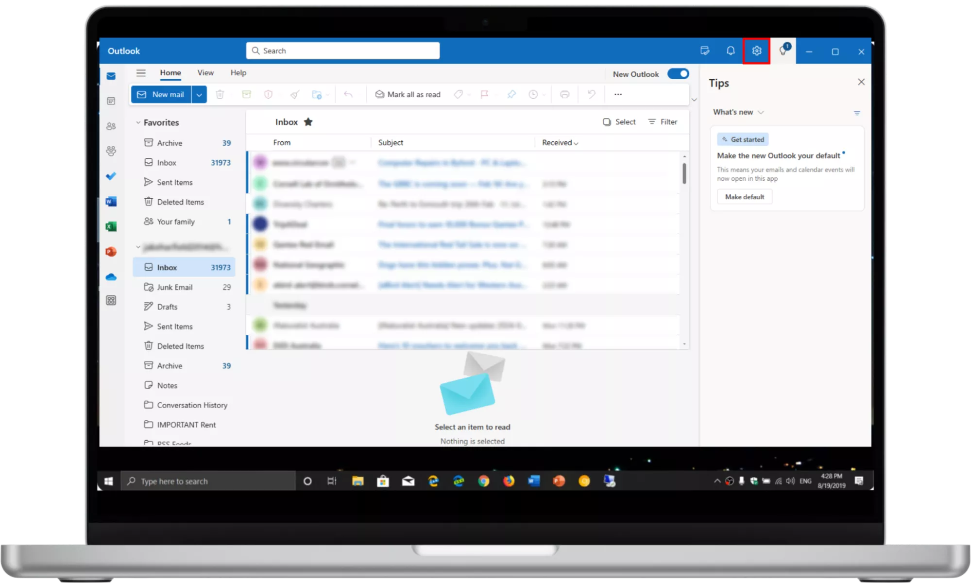 Verfolgt Outlook Ihren Suchhistorie