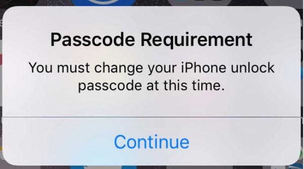 Corrigido: Atualmente você precisa alterar sua senha de desbloqueio do iPhone