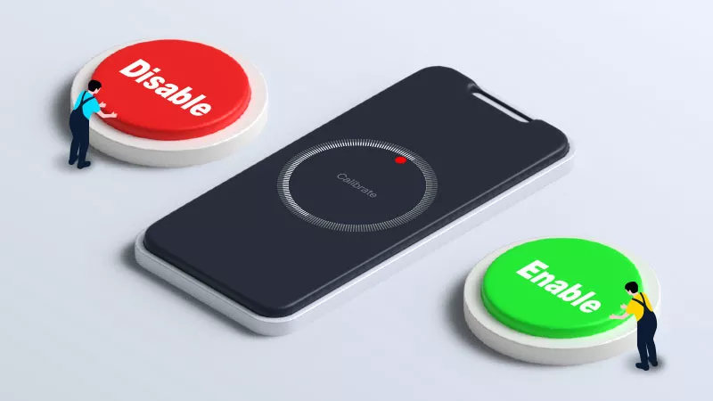 Abilita o disabilita la calibrazione della bussola in iPhone/iPad