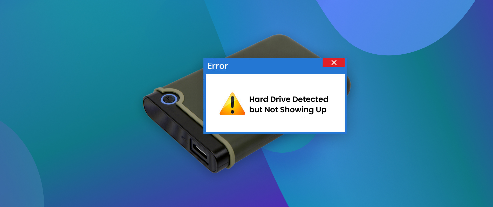 Ο εξωτερικός σκληρός δίσκος ανιχνεύεται αλλά δεν εμφανίζεται: Τι να κάνετε;