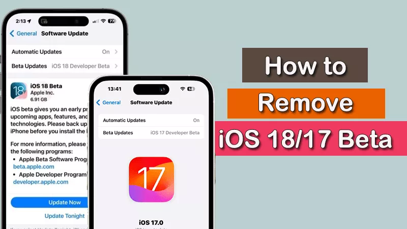 Como remover o iOS 18/17 beta sem iTunes/PC [mais recente]