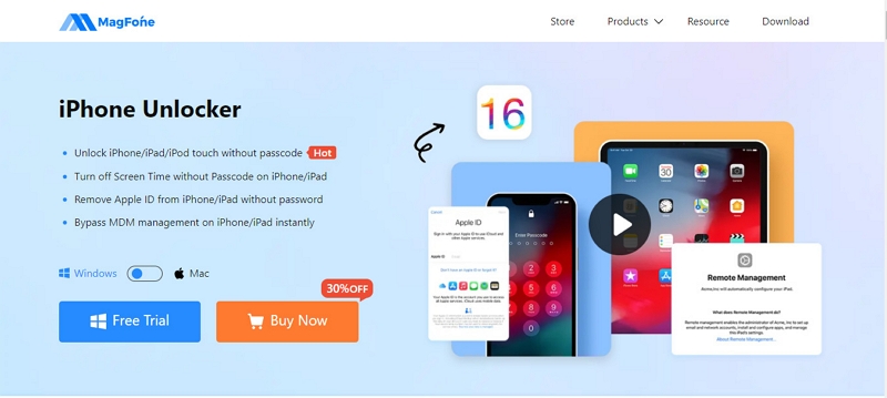 Alternativy MagFone iPhone Unlocker pro obcházení iPhone Passcodes