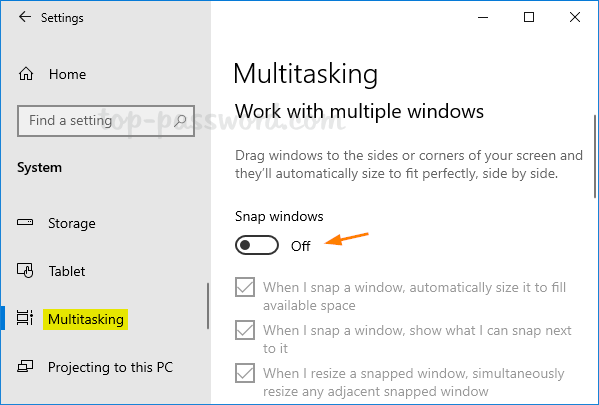 2 méthodes pour activer ou désactiver la barre de titre Shake pour minimiser dans Windows 11
