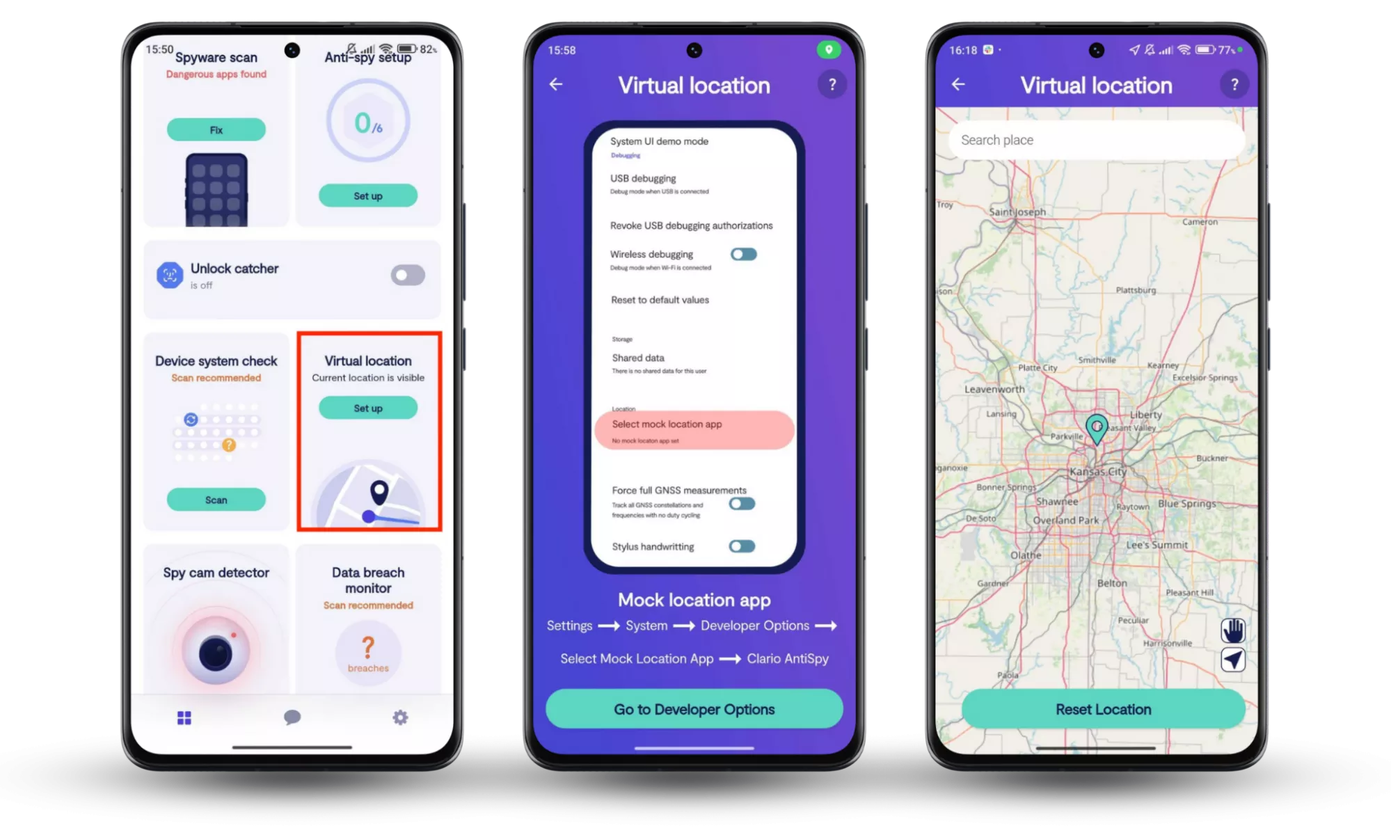 Neruší vypínání umístění