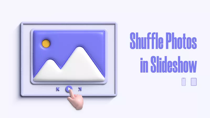 iPhoneのスライドショーで写真をシャッフルする方法は？