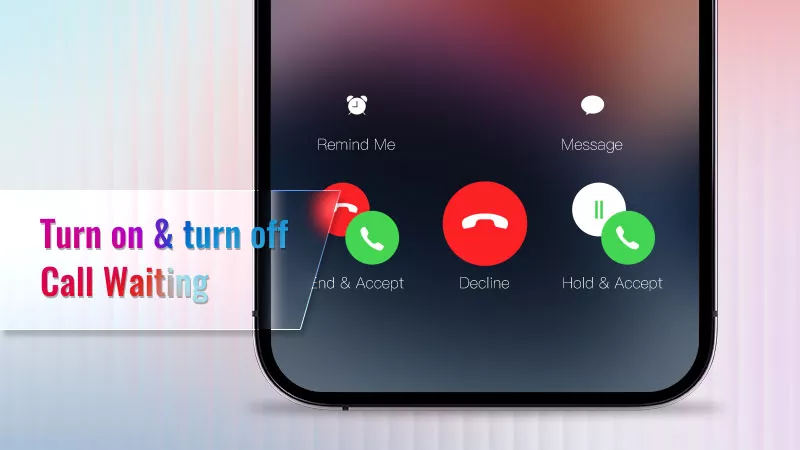 Cómo encender y apagar la llamada esperando en iPhone