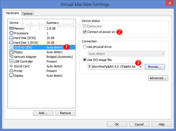 VMwareワークステーションのUSBフラッシュドライブから起動する方法は？