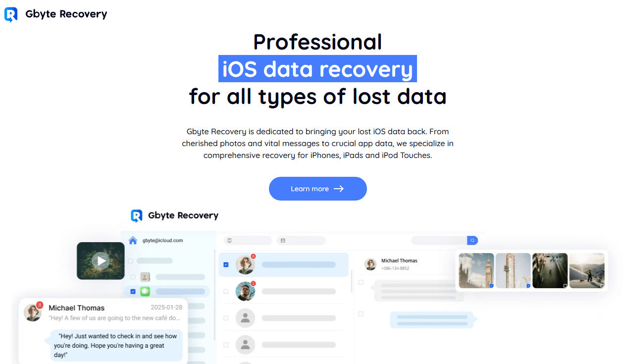 GBYTE Recovery Review 2025:破損したiPhoneからデータを救出できますか?