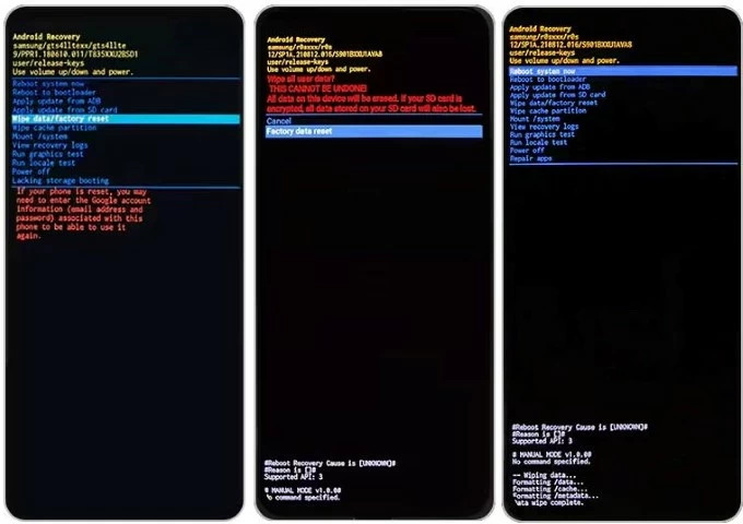 Restablecer el teléfono Android bloqueado sin contraseña
