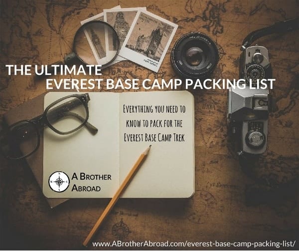 Ultimate Everest Base Camp Packing List
