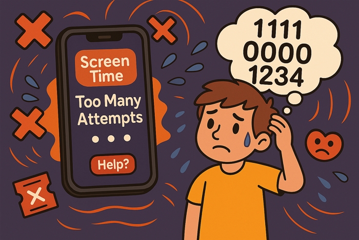 Was zu tun nach 10 fehlgeschlagenen Bildschirmzeit