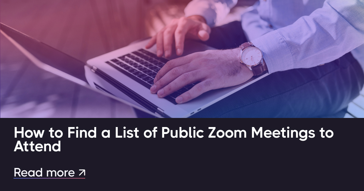 参加する公開ズームコミュニティのリストを見つける方法
