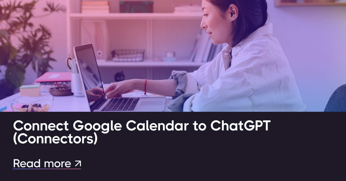 Conecte el calendario de Google a ChatGPT (conectores)