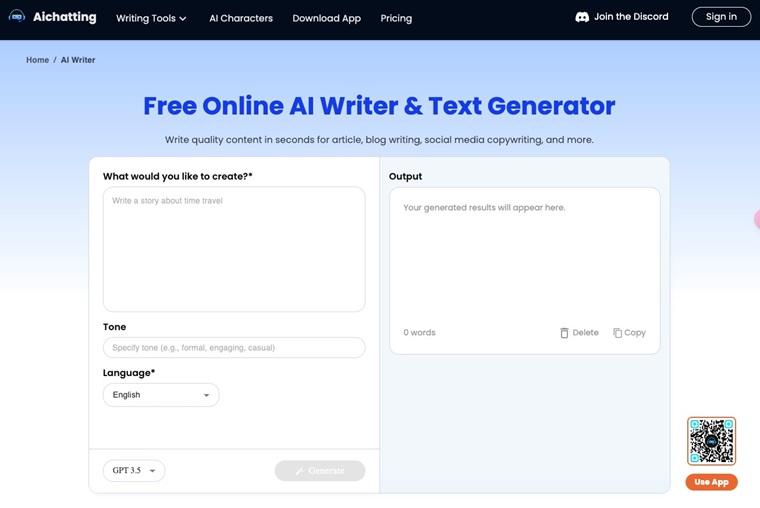 Sito web di chat AI gratuito: parla con AI Chatbot e chiedi qualsiasi cosa a AI online