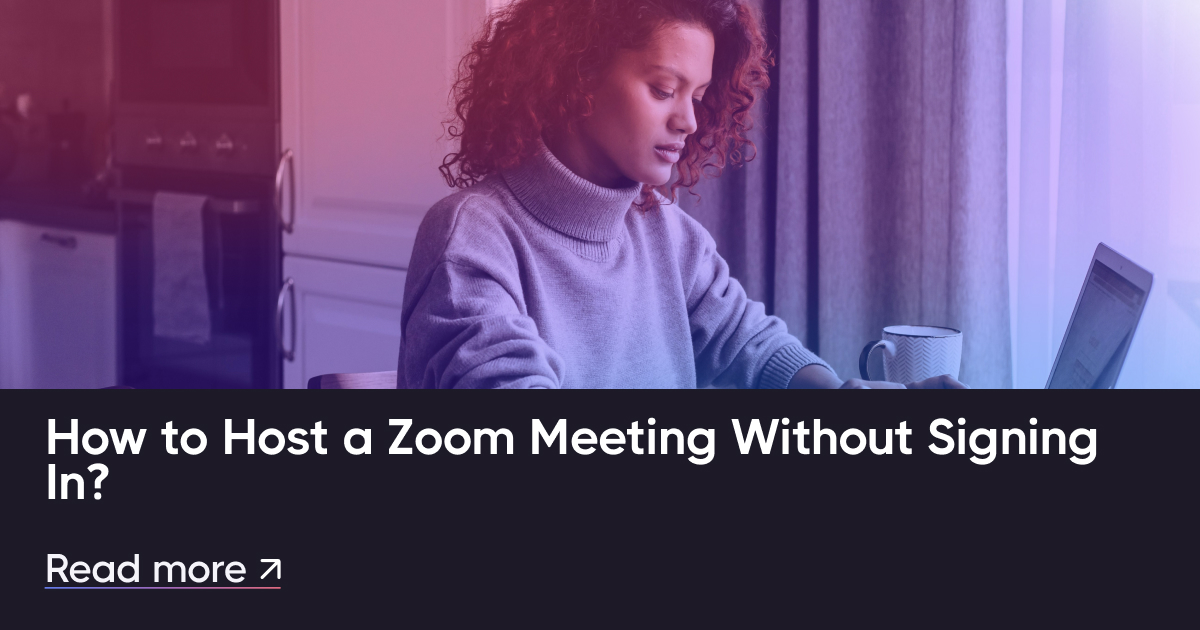 Cómo organizar una reunión de Zoom sin iniciar sesión