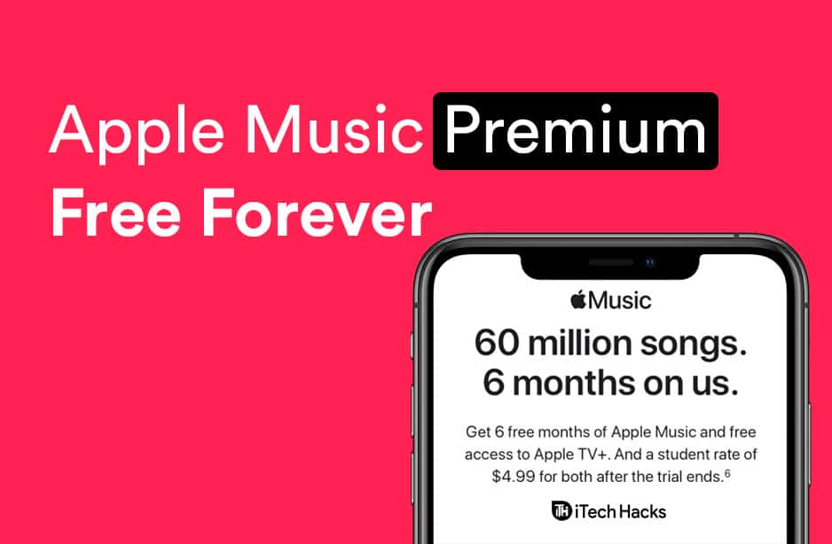 Apple Music Premium'u Ömür Boyu iOS için Ücretsiz Alma