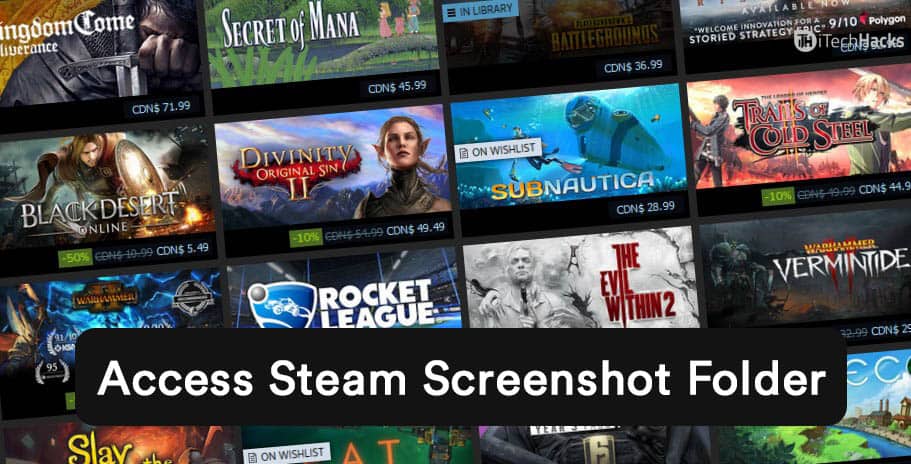 Steamスクリーンショットフォルダーにアクセスして場所を変更する方法