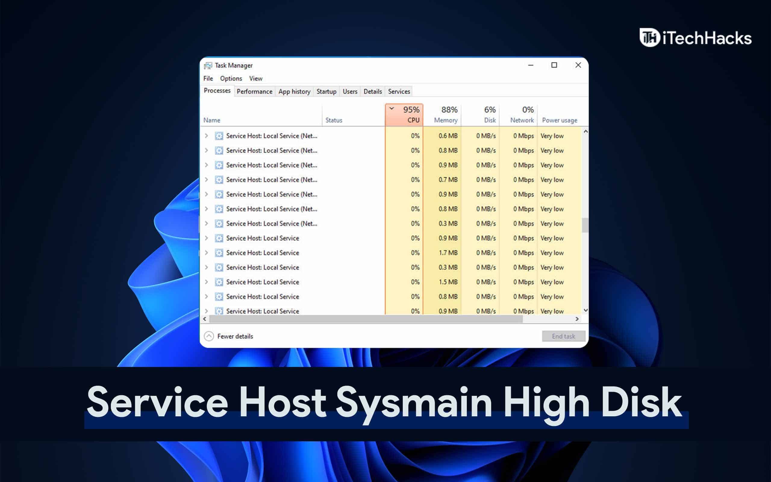 7 formas de solucionar el uso elevado del disco del host de servicio SysMain en Windows 11