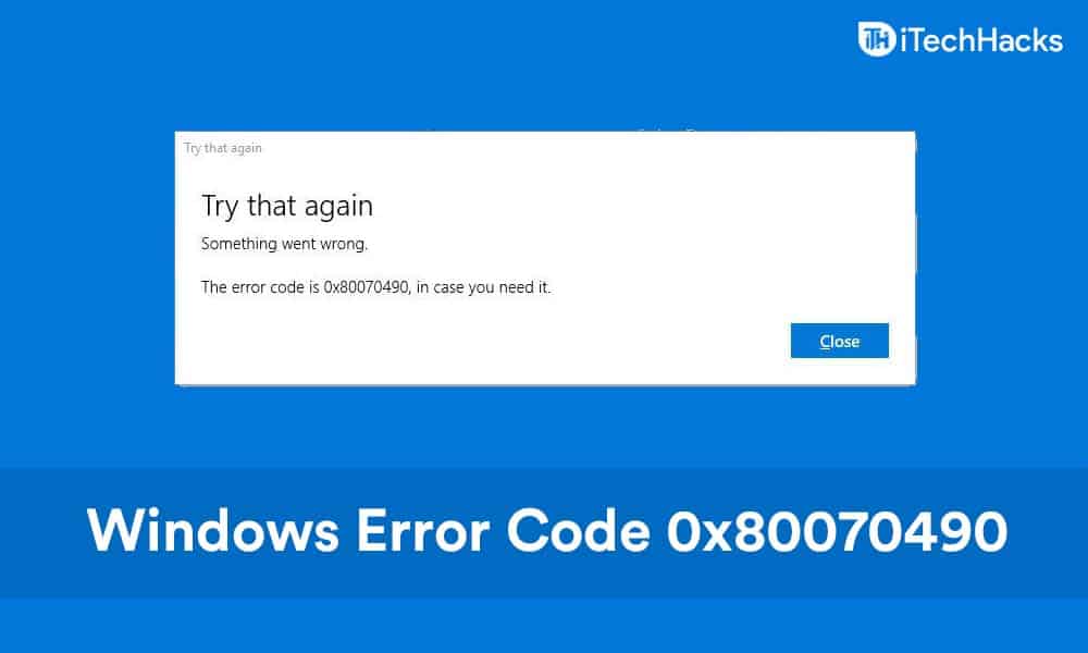 Cómo reparar el código de error 0x80070490 para Windows Update