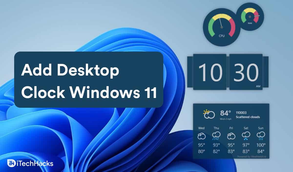 Kaip įdėti laikrodį ant darbalaukio „Windows 11“