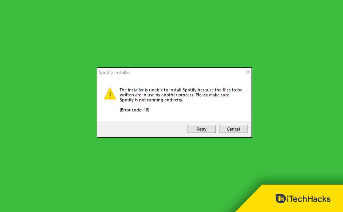 Cum să remediați codul de eroare 18 al instalatorului Spotify